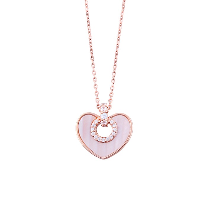 BLESSING HEART ROSE NECKLACE