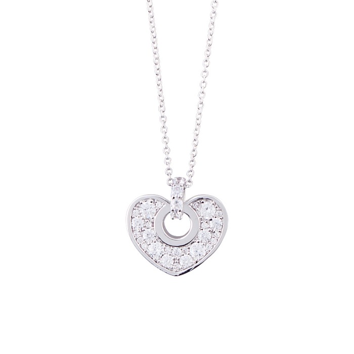 BLESSING HEART PAVE NECKLACE